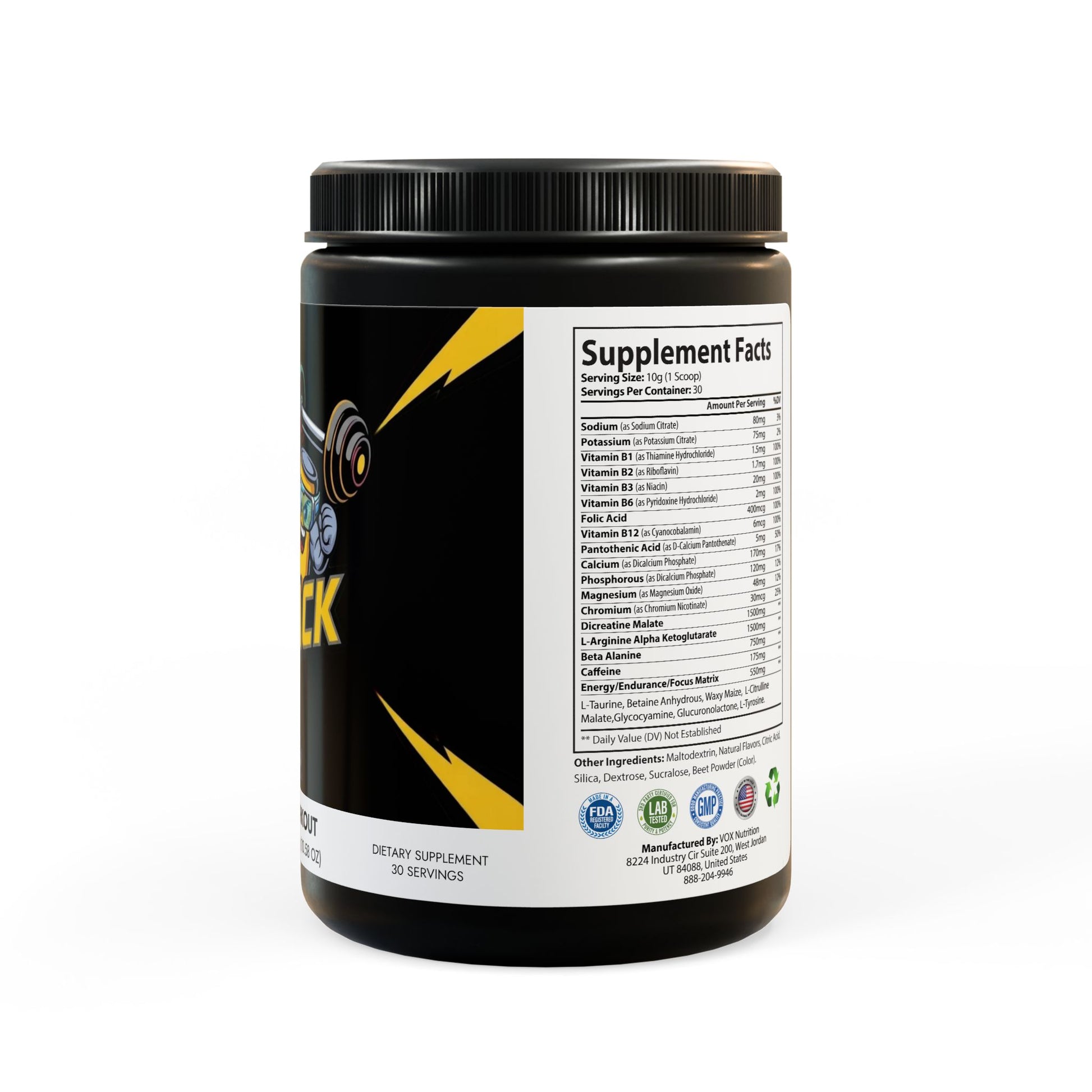 Pre-Workout Supplement, Watermelon (300g, 10.58oz)