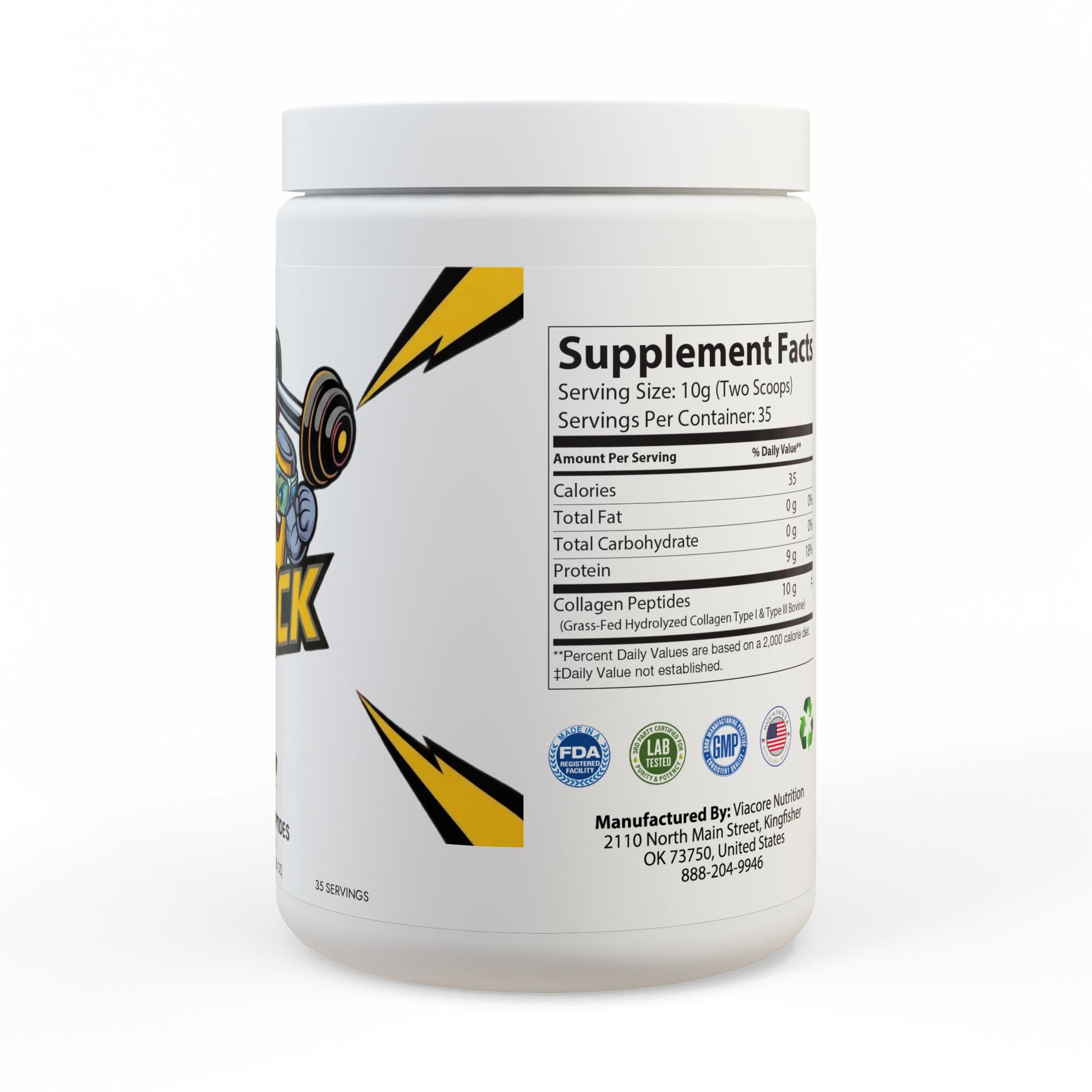 Collagen Peptides Type I & III Supplement (350g, 12.3oz)