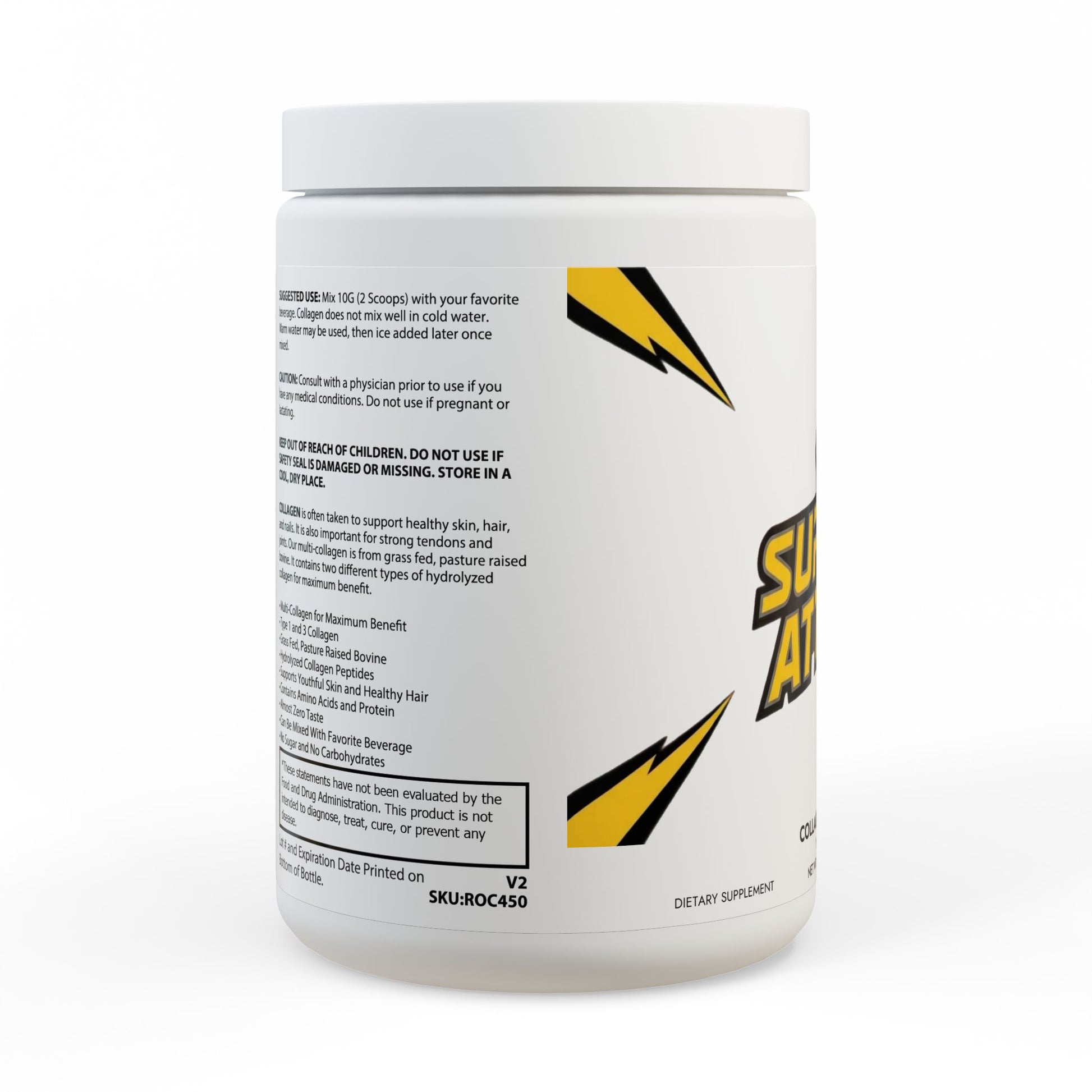 Collagen Peptides Type I & III Supplement (350g, 12.3oz)