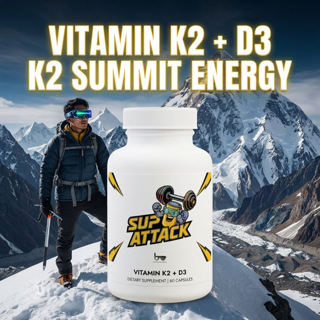 Vitamin K2 + D3 Supplement (60 Capsules)