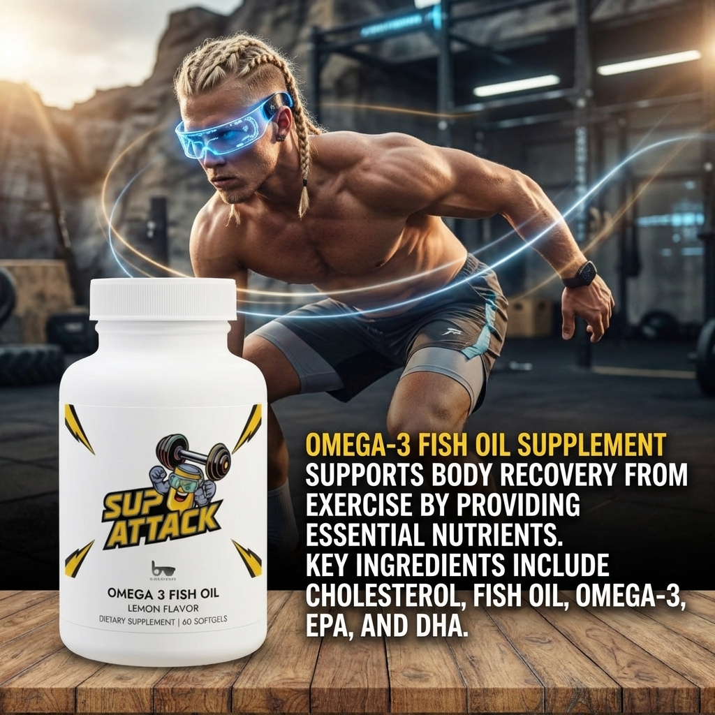 Omega 3 Fish Oil Supplement (60 Softgels)