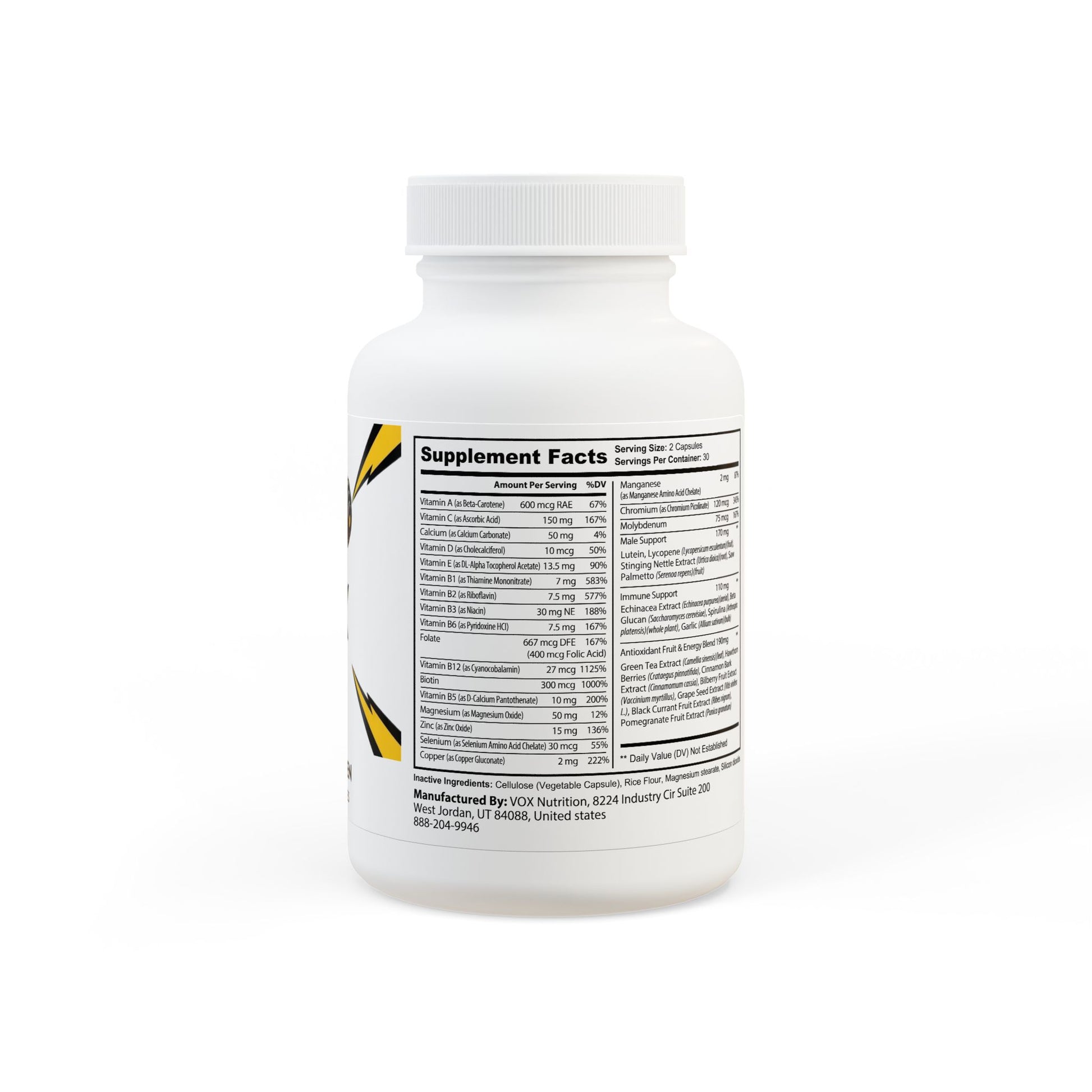 Multivitamin for Men Supplement (60 Capsules)