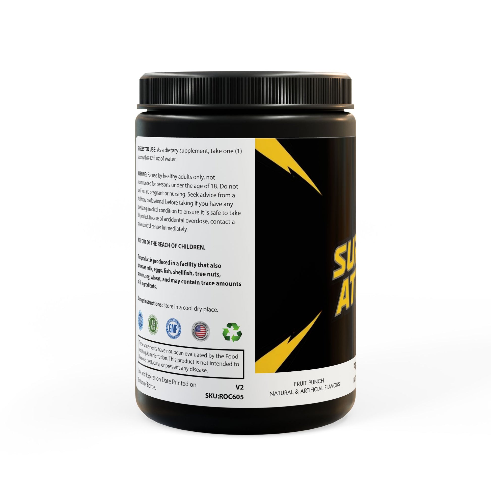 Pre-Workout Supplement, Fruit Punch (204g, 7.1oz)